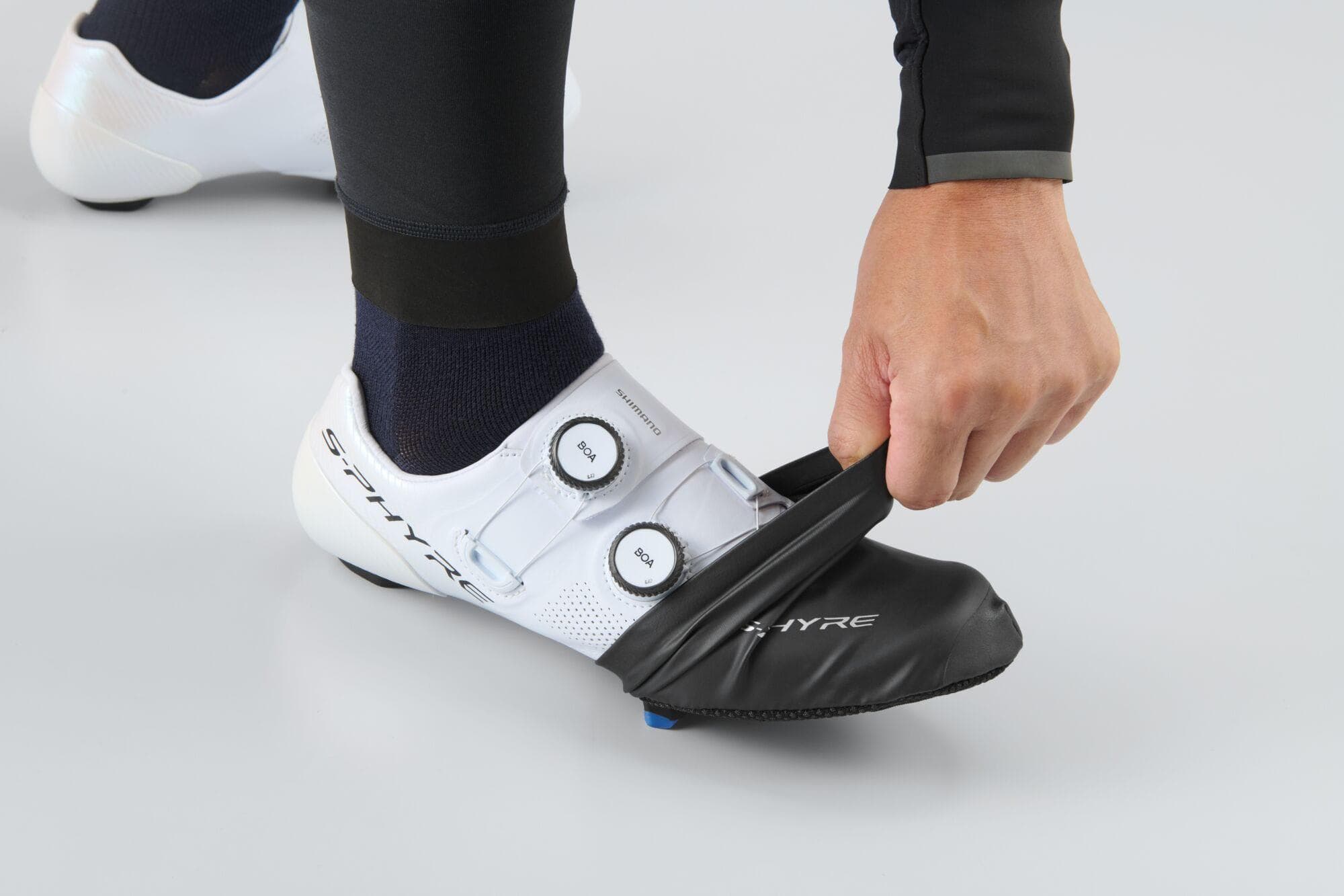 Shimano Clothing Unisex, S-Phyre Toe Cover, Black, Size XL (44-46)