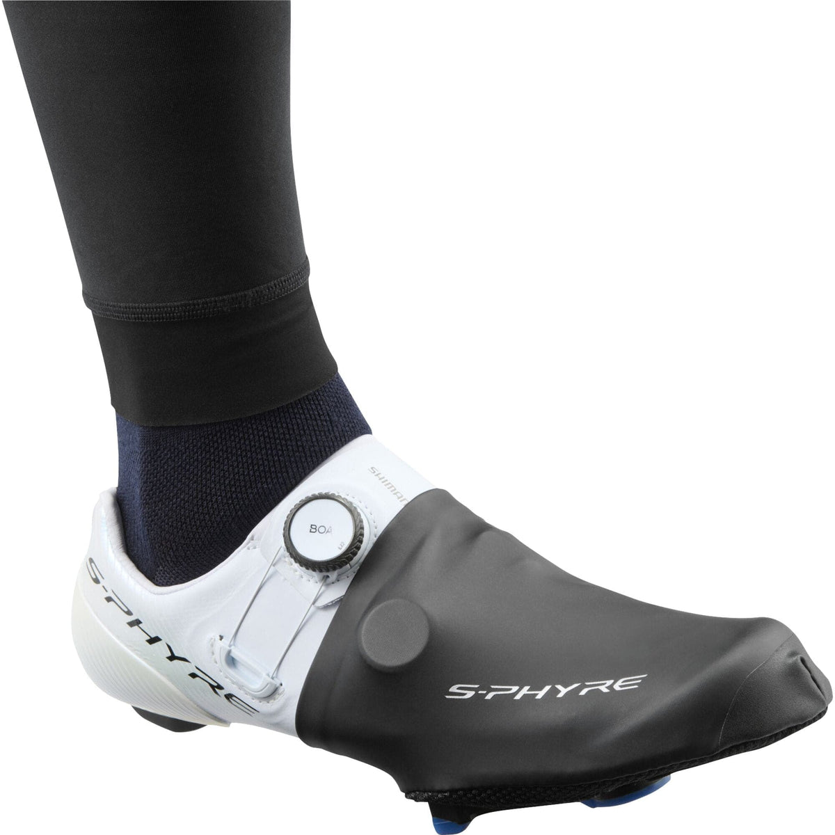 Shimano Clothing Unisex, S-Phyre Toe Cover, Black, Size L (42-43)