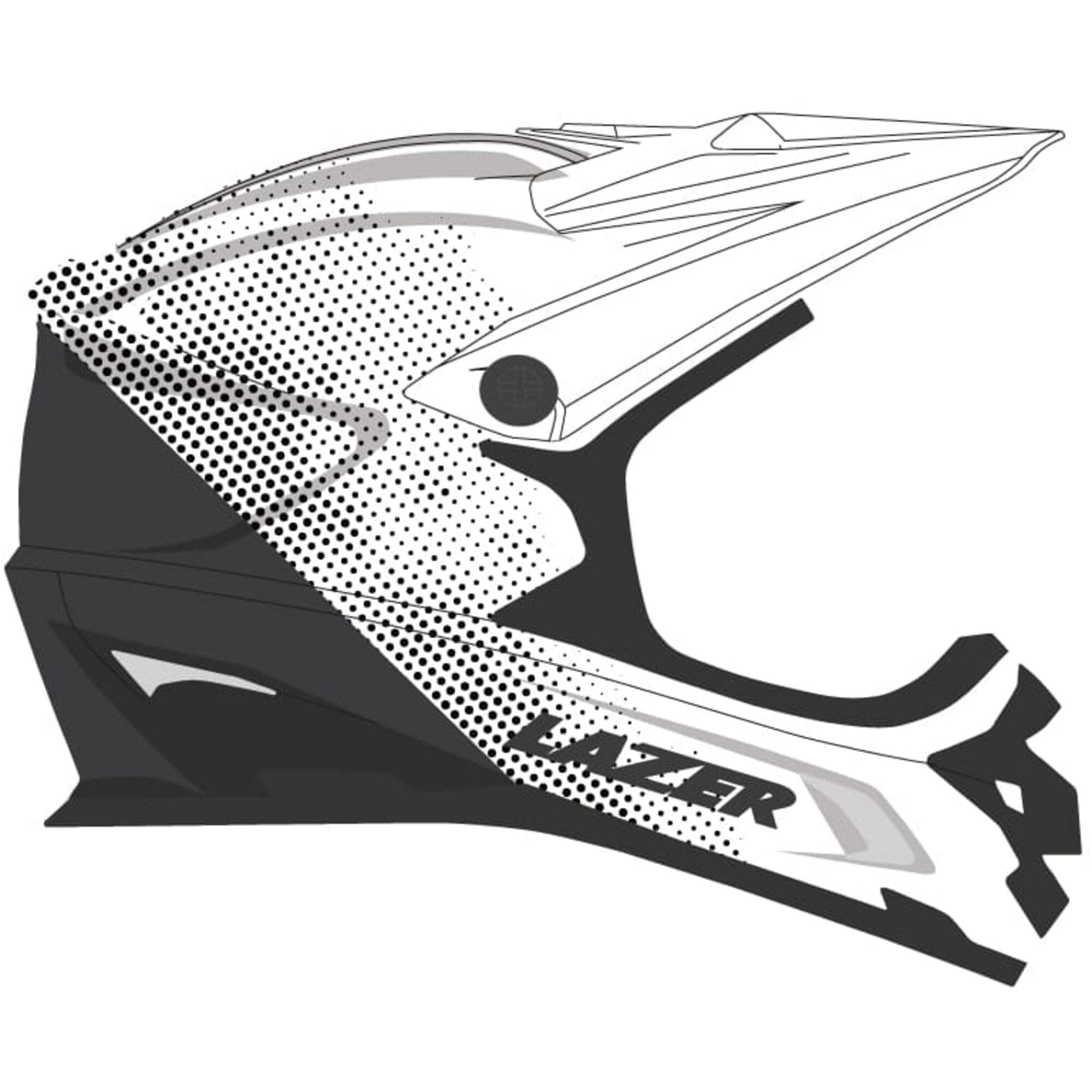 Lazer Phoenix+ Helmet; Black White; Medium