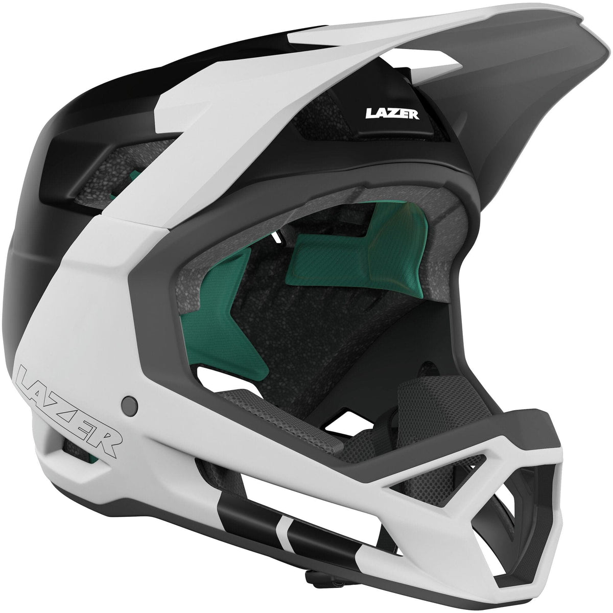 Lazer Cage KinetiCore; Matt White Black; Large