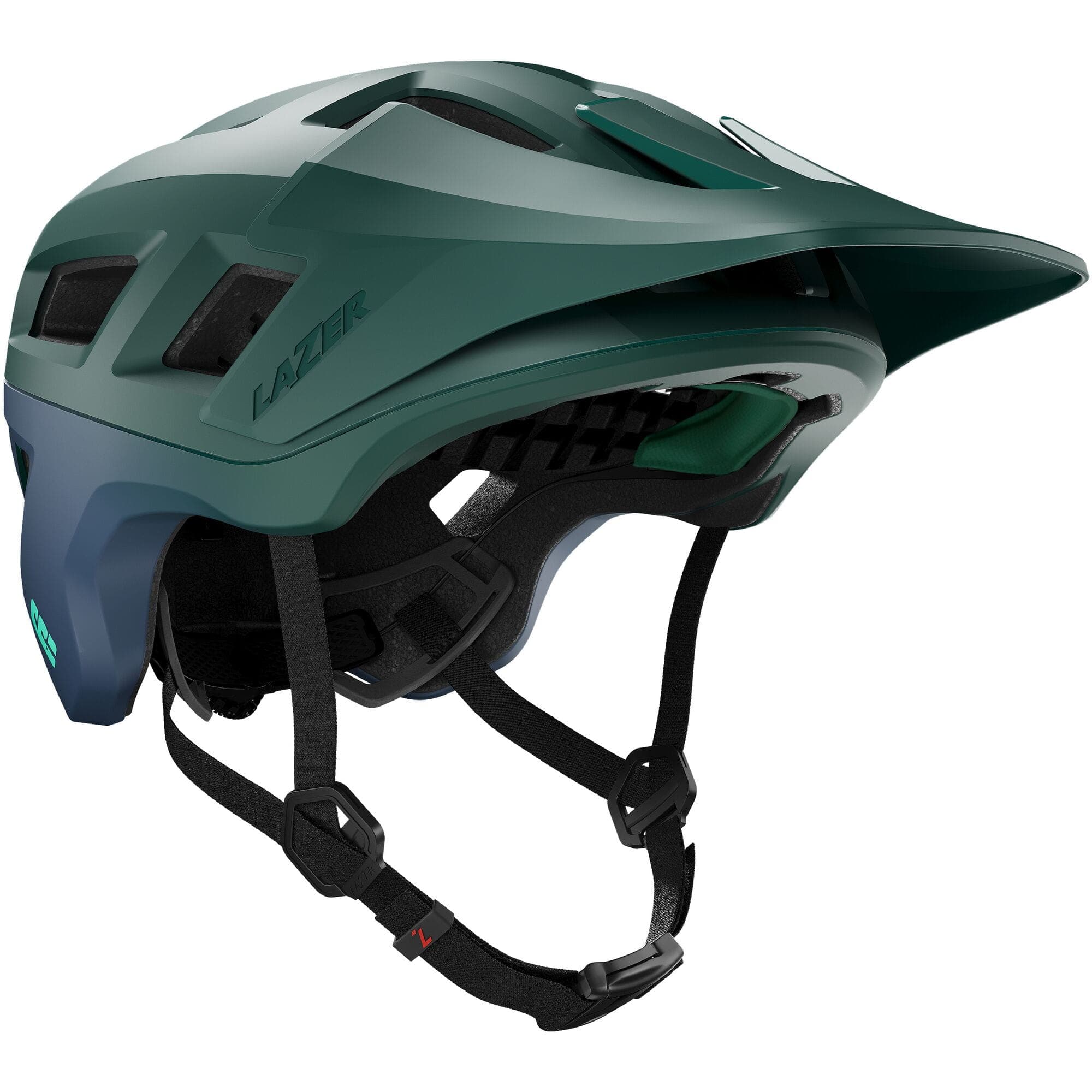 Lazer Coyote KinetiCore Helmet; Matt Green Blue; Small