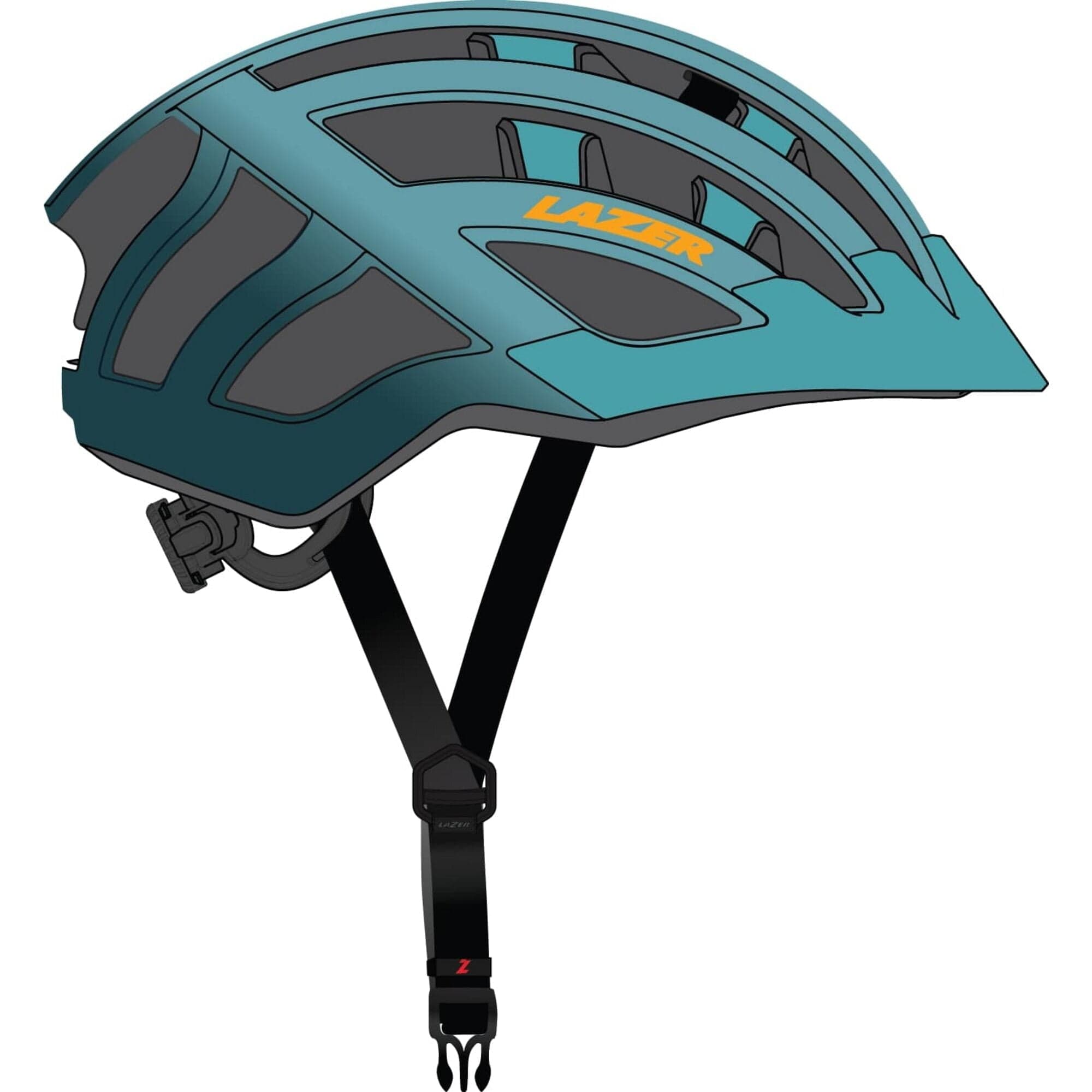Lazer J2 Helmet; Matt Blue Celadon; Uni-Youth