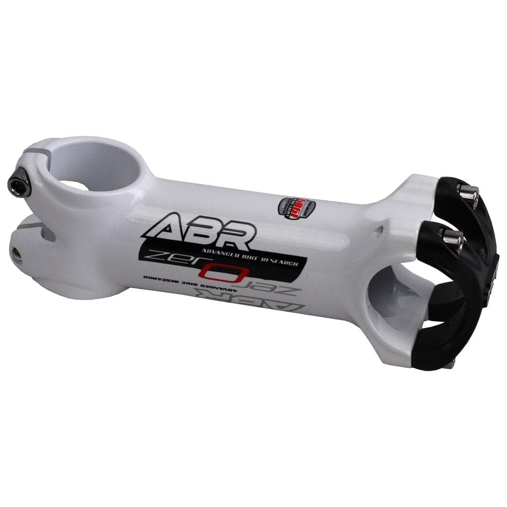 ABR Zero 6 Stem 3D Forged 6061 T6 Size: 1" 1/8" - Bar Bore: 31.8mm - Length: 110mm White