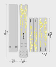 DYEDBRO MTB Frame Protection - Lightning - Yellow