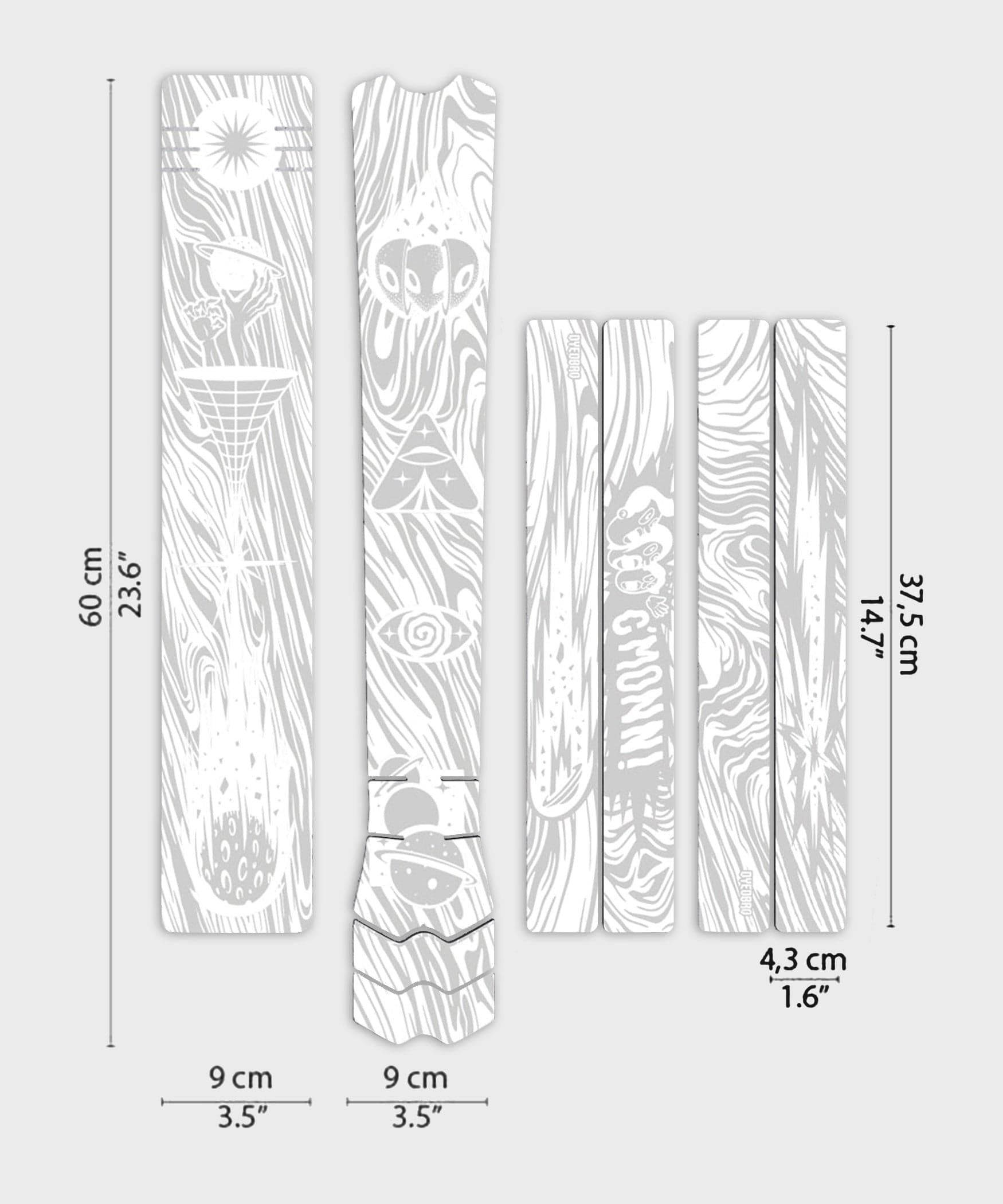 DYEDBRO MTB Frame Protection - Kaos - White