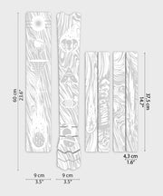 DYEDBRO MTB Frame Protection - Kaos - White