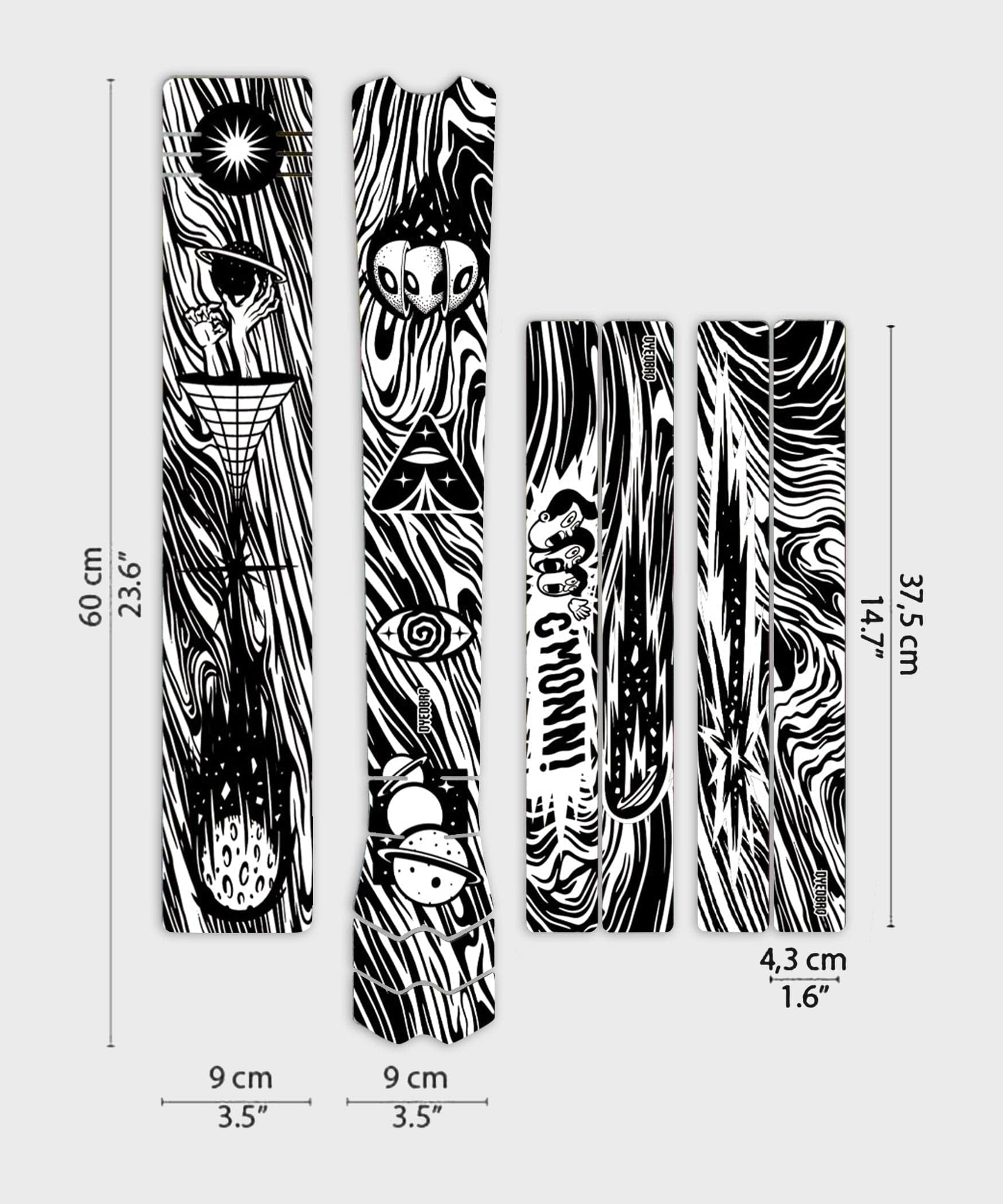 DYEDBRO MTB Frame Protection - Kaos - Black