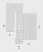 DYEDBRO e-Bike Frame Protection - Clear - Gloss / White