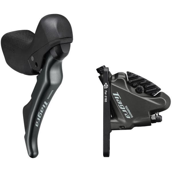 Shimano Tiagra ST-4720 Tiagra 10-speed STI bled with BR-4770 flat mount calliper