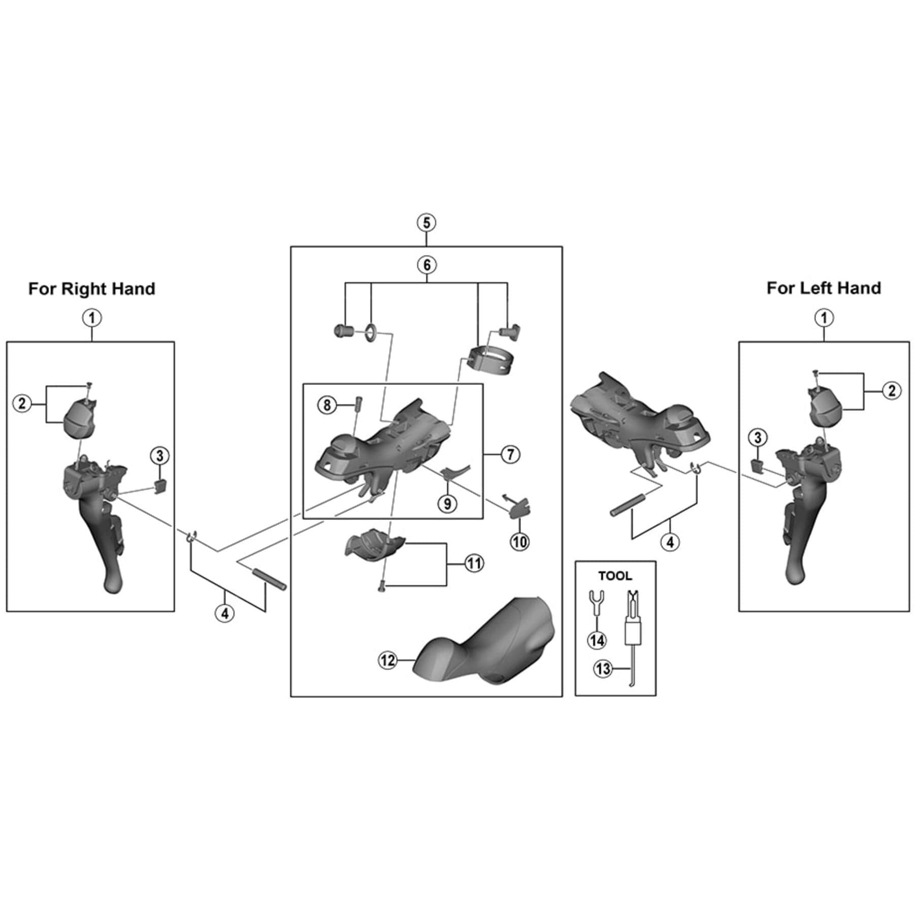 Shimano Spares ST-R3000 left hand name plate and screw