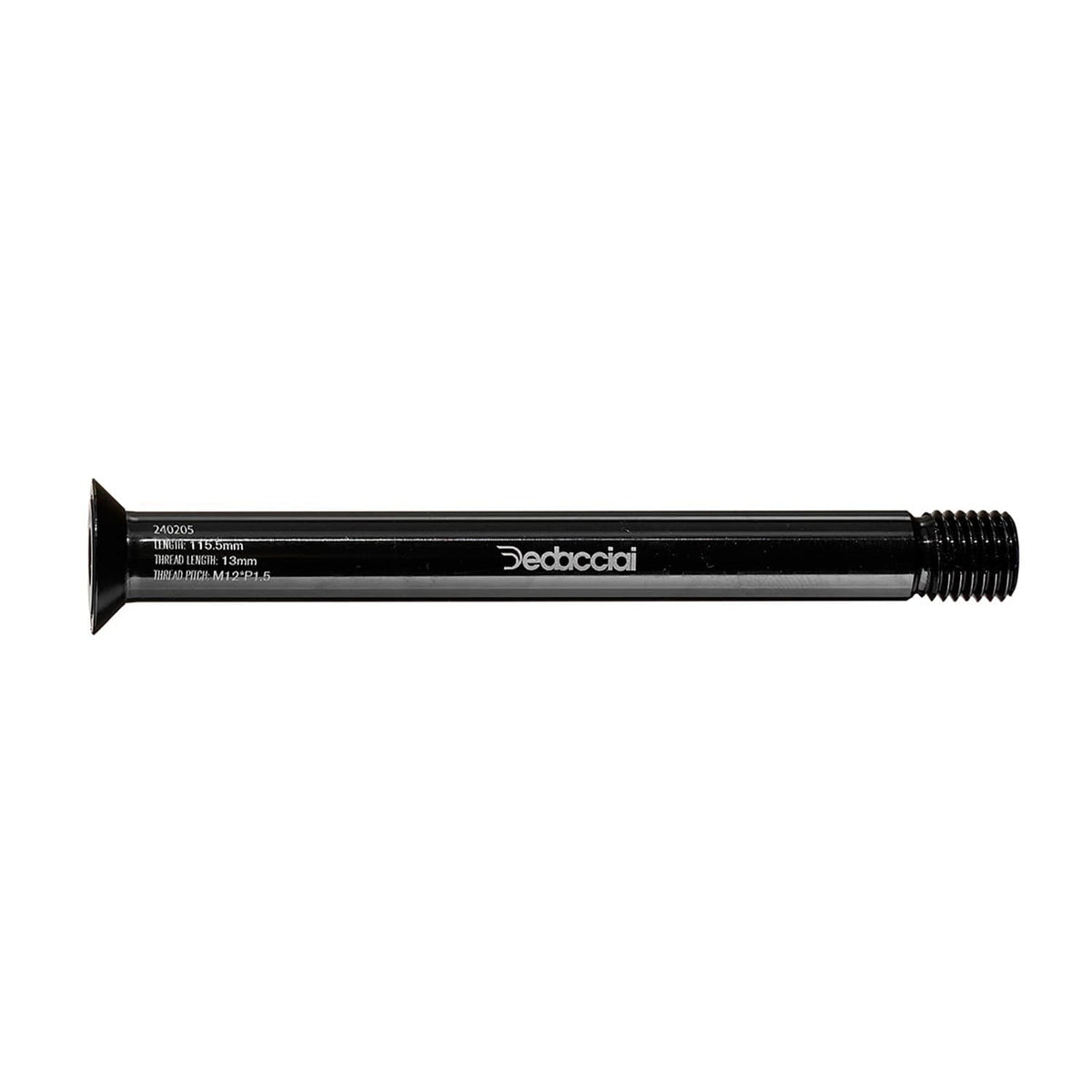 Deda Frt Thru Axle Flat M12 x P1.5 x 120 Black