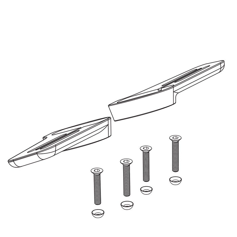 Deda TT Plate Kit Black Anodised Aluminium (Rev. 7)