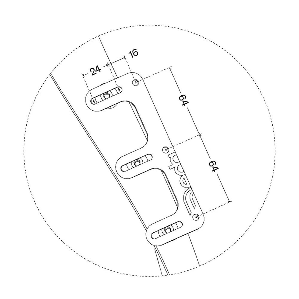 Deda Fork Cage Extender -  -