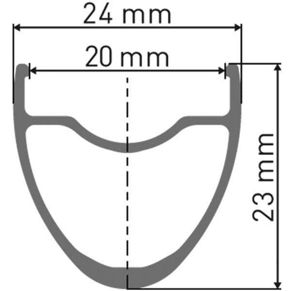 DT Swiss R 470 DB 24 hole Presta-drilled disc brake black