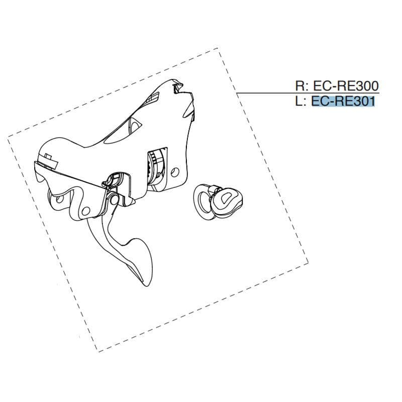 Campagnolo LH Rec/Cho EP w/o Lever