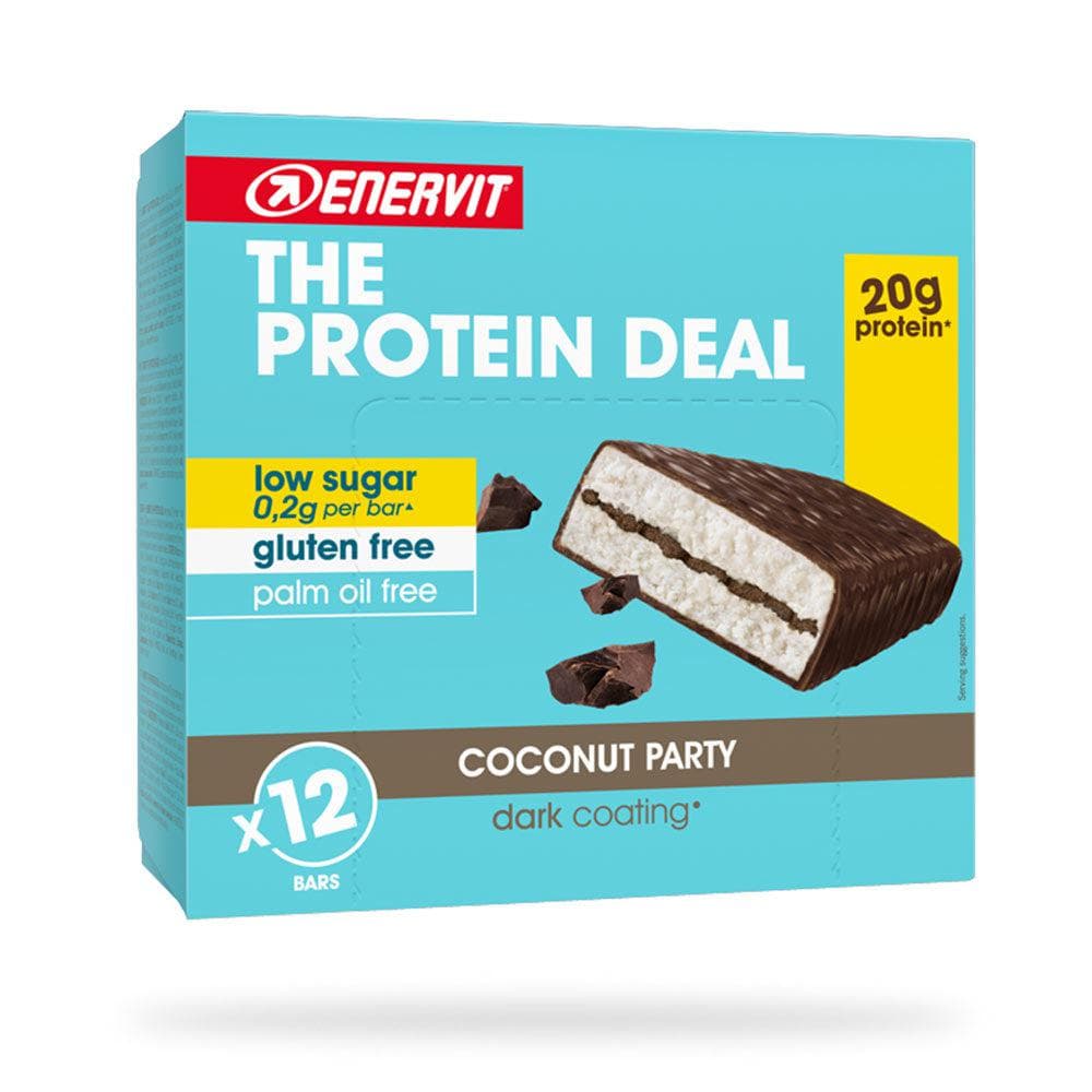 enervit-protein-deal-bar,-coconut-party,-4-boxes-of-12-bars