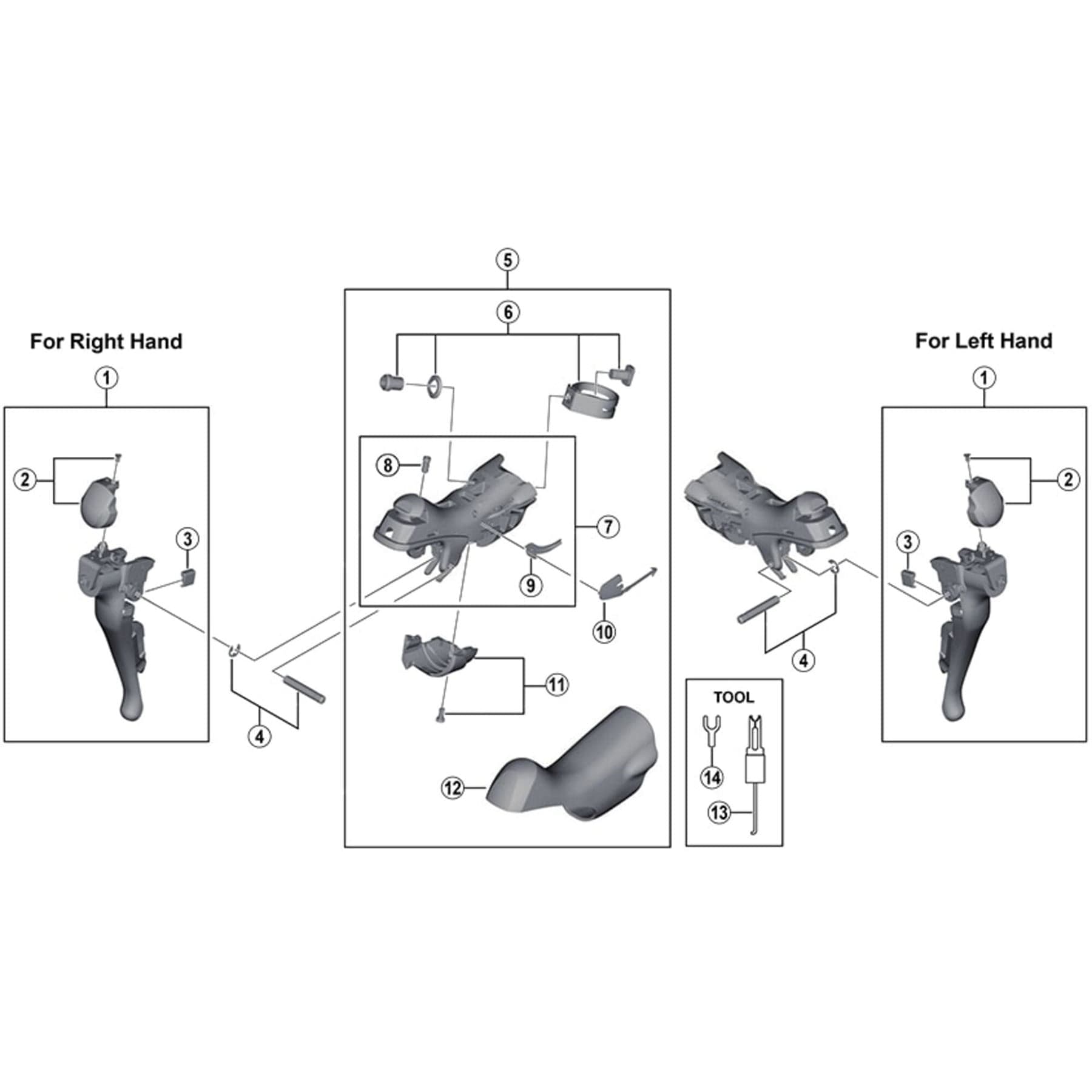 Shimano Spares ST-4700 left hand name plate and fixing screw