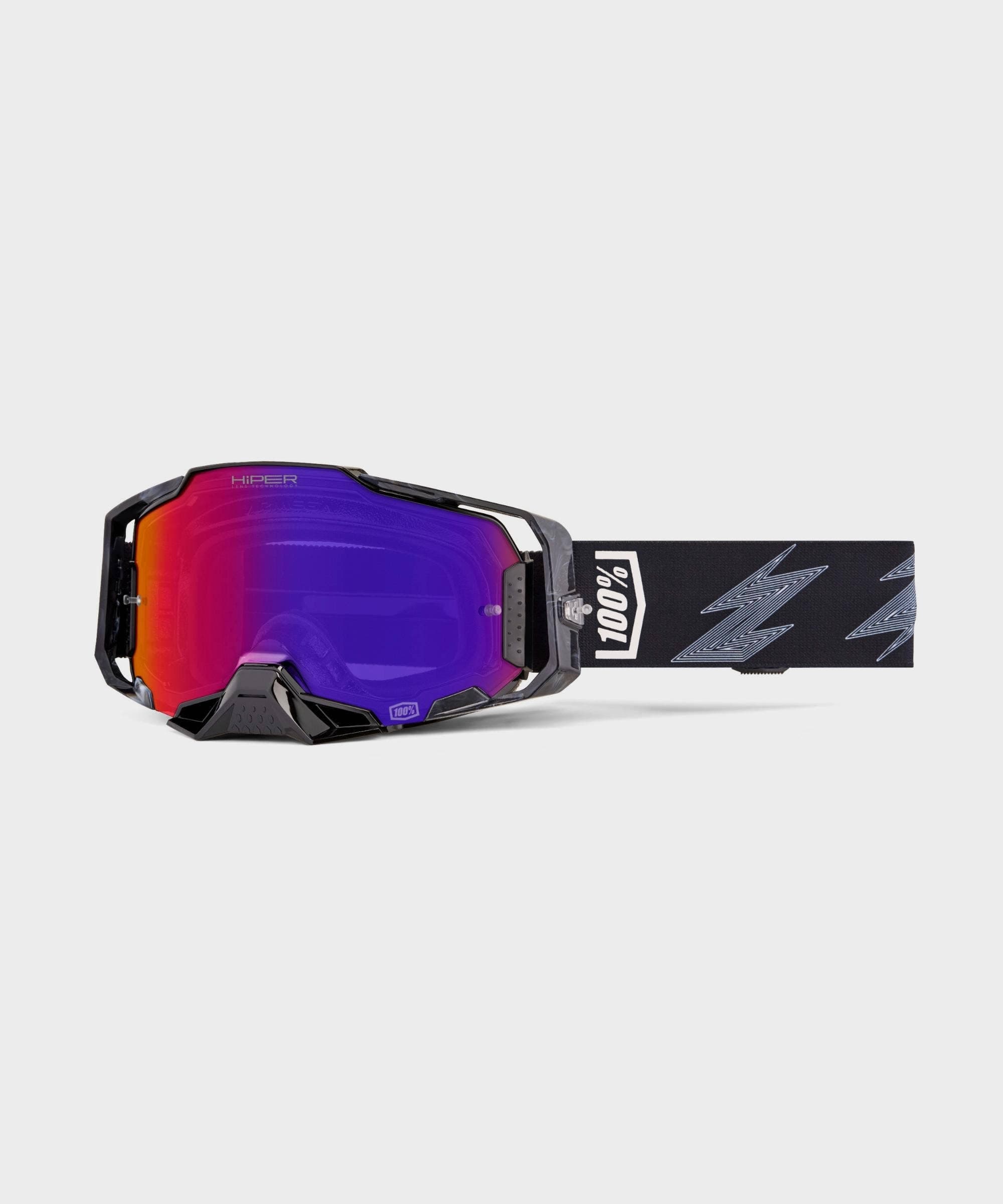 100% Armega Goggle Crenshaw - HiPER Purple Mirror Lens