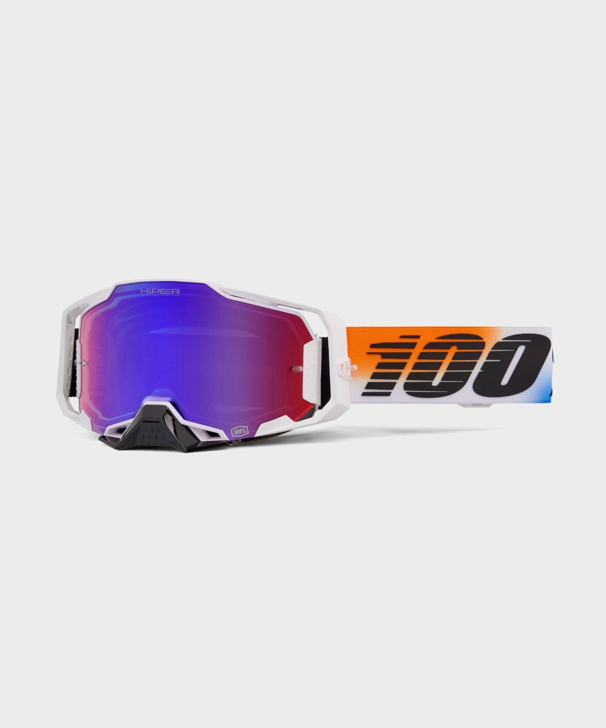100% Armega Goggle United - HiPER Red/Blue Mirror Lens
