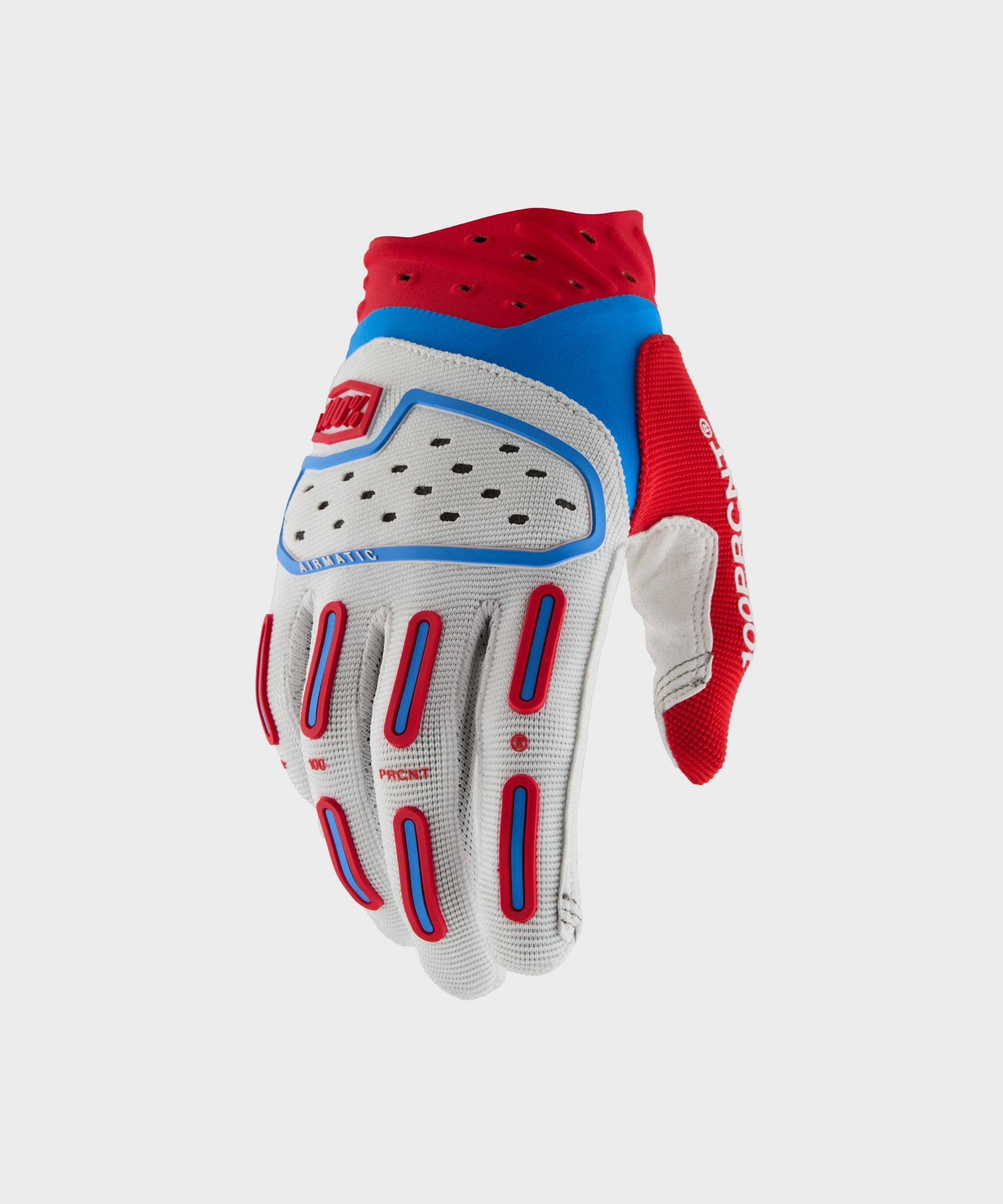 100% Airmatic Glove Red / White / Blue L