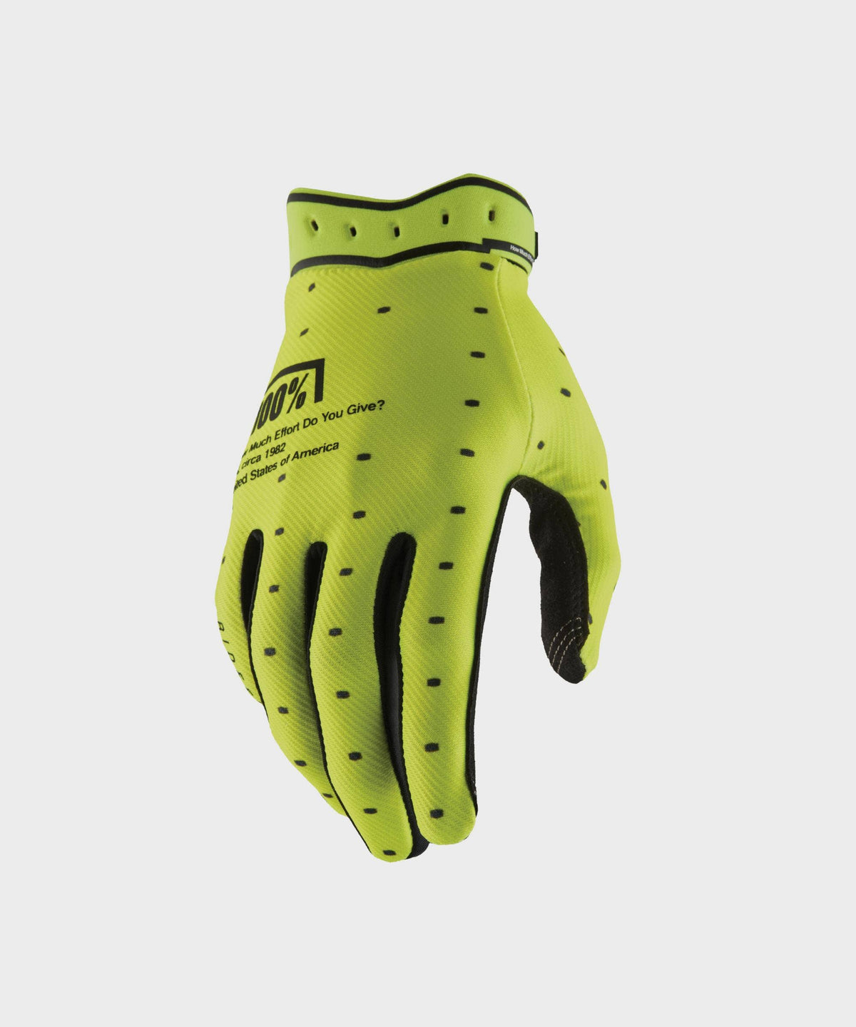 100% Ridefit Glove Fluo Yellow XL