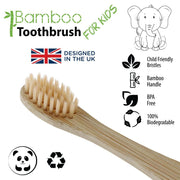 Vivco Eco Childrens Bamboo Biodegradable Toothbrush - Soft - Orange