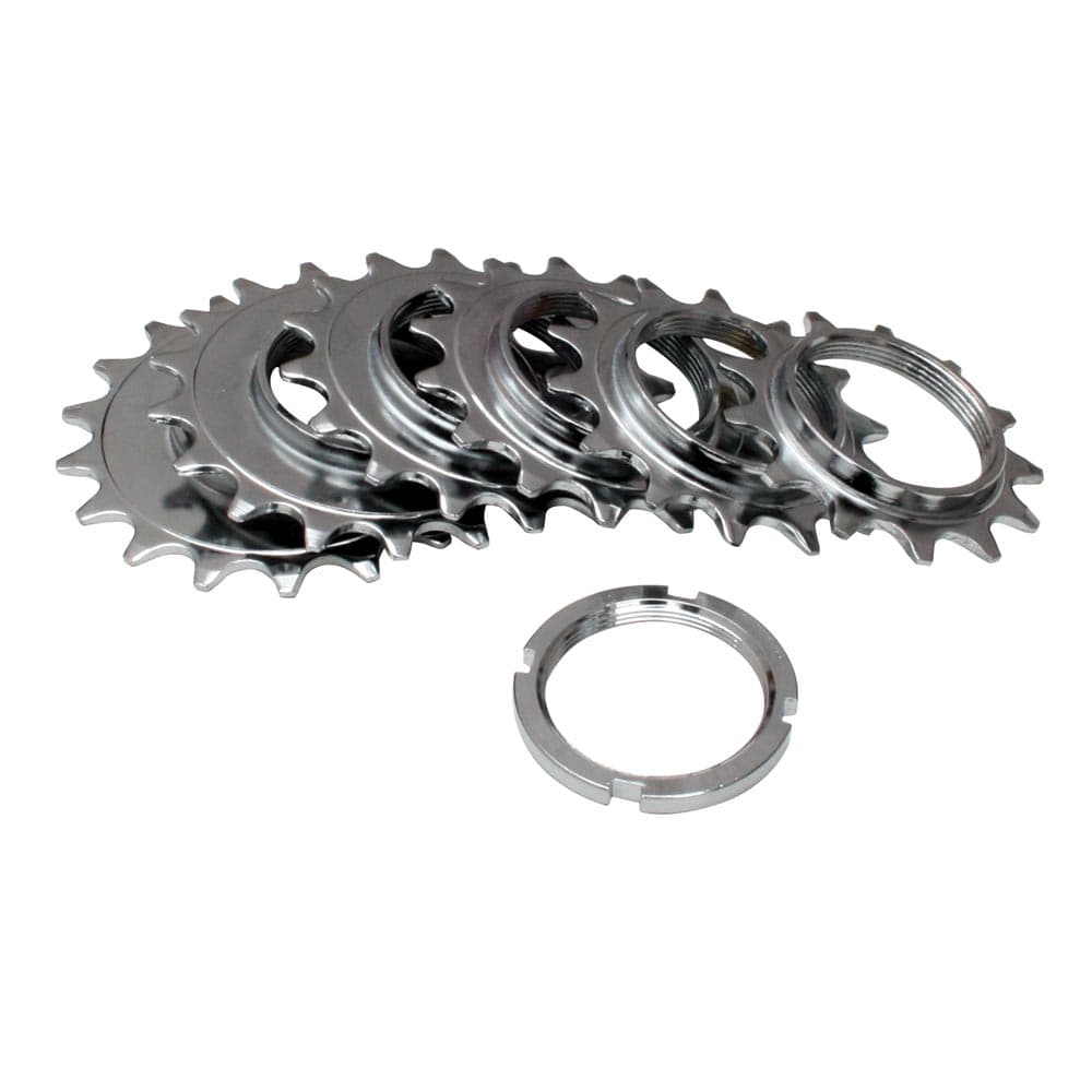 Gusset Components 3/32 Fixed Sprockets Silver 16T