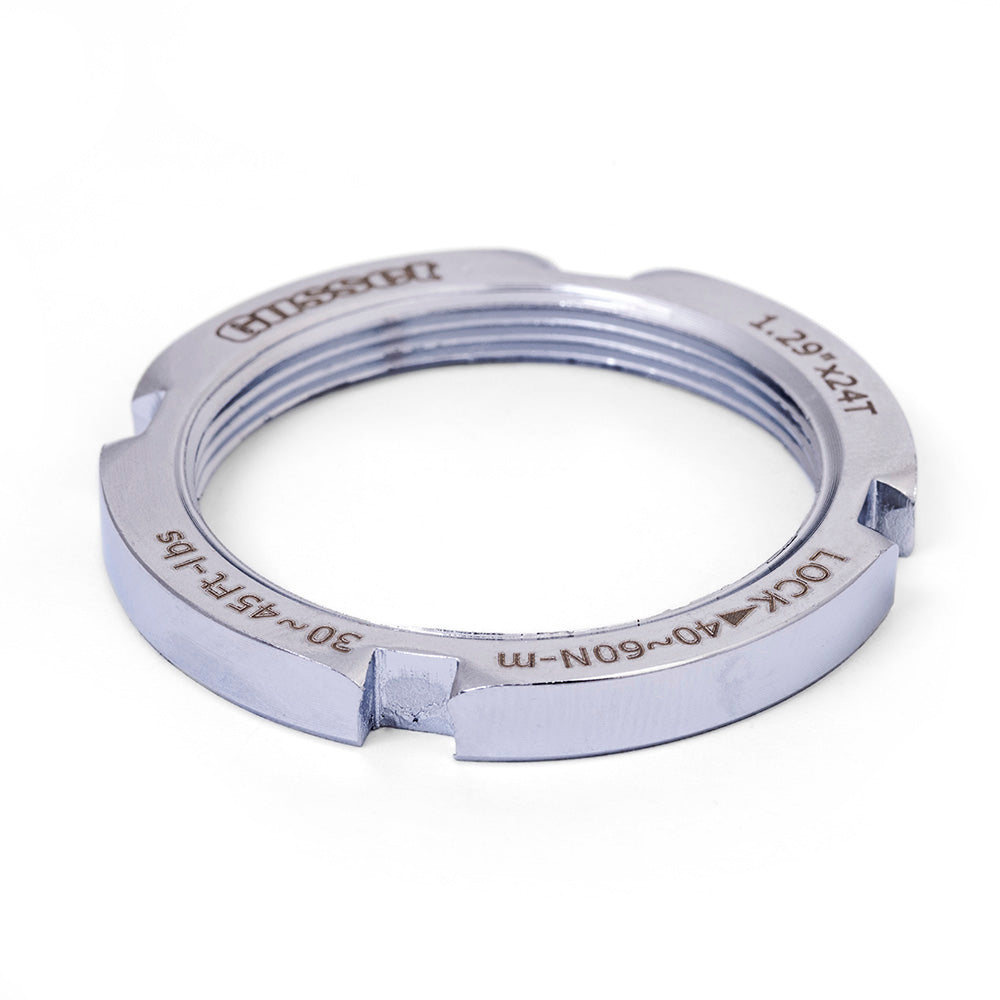 Gusset Components Fixed Lockring Chrome 1.29"x24T