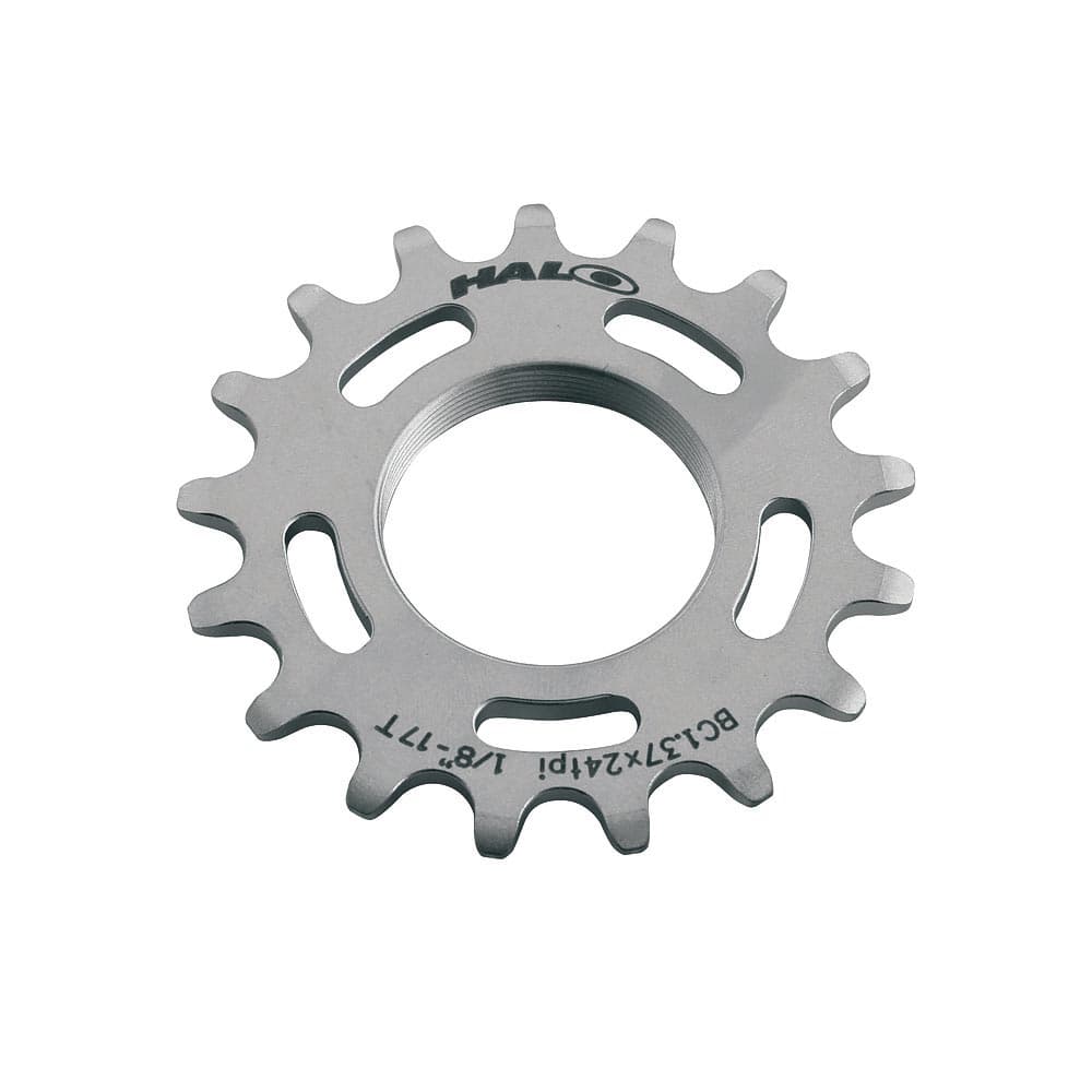 Halo Fixed Sprockets Chrome 17T