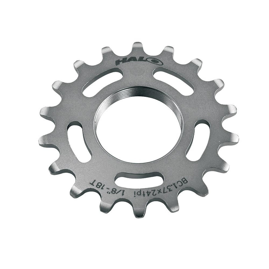 Halo Fixed Sprockets Chrome 18T