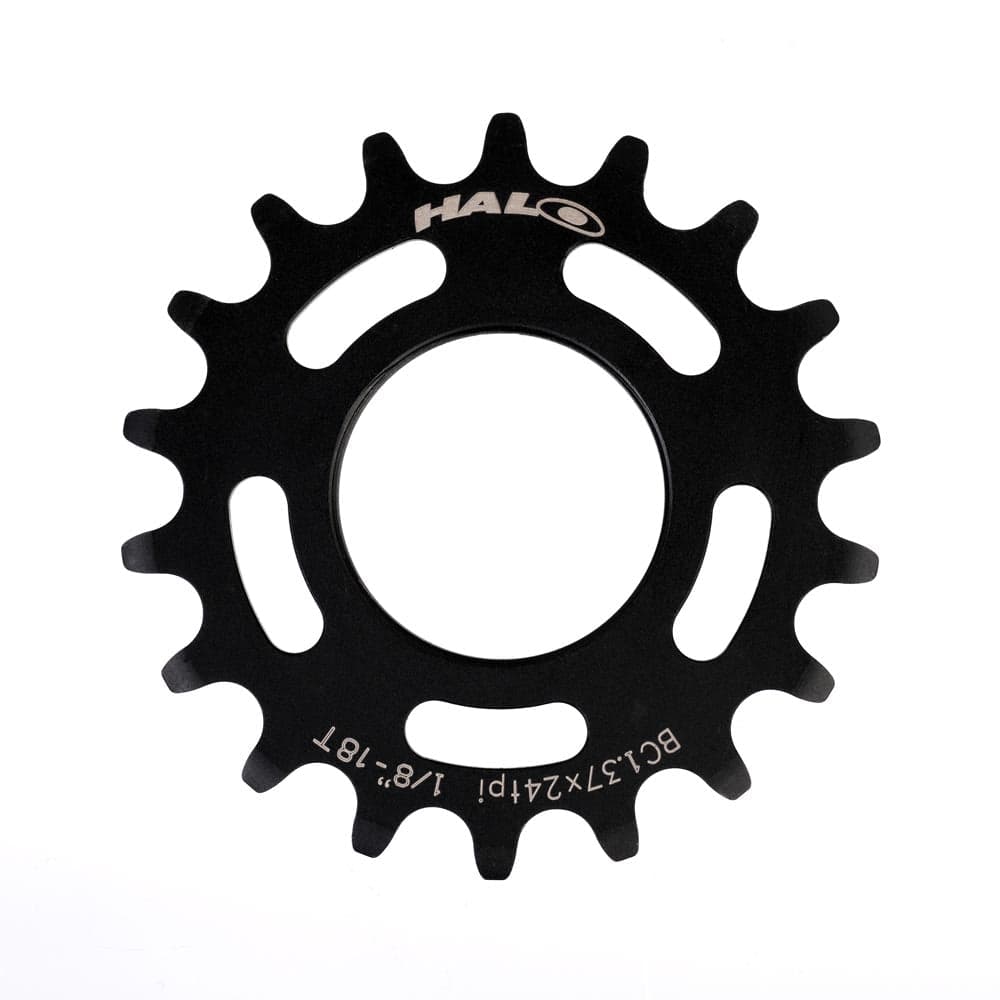 Halo Fixed Sprockets Black 18T