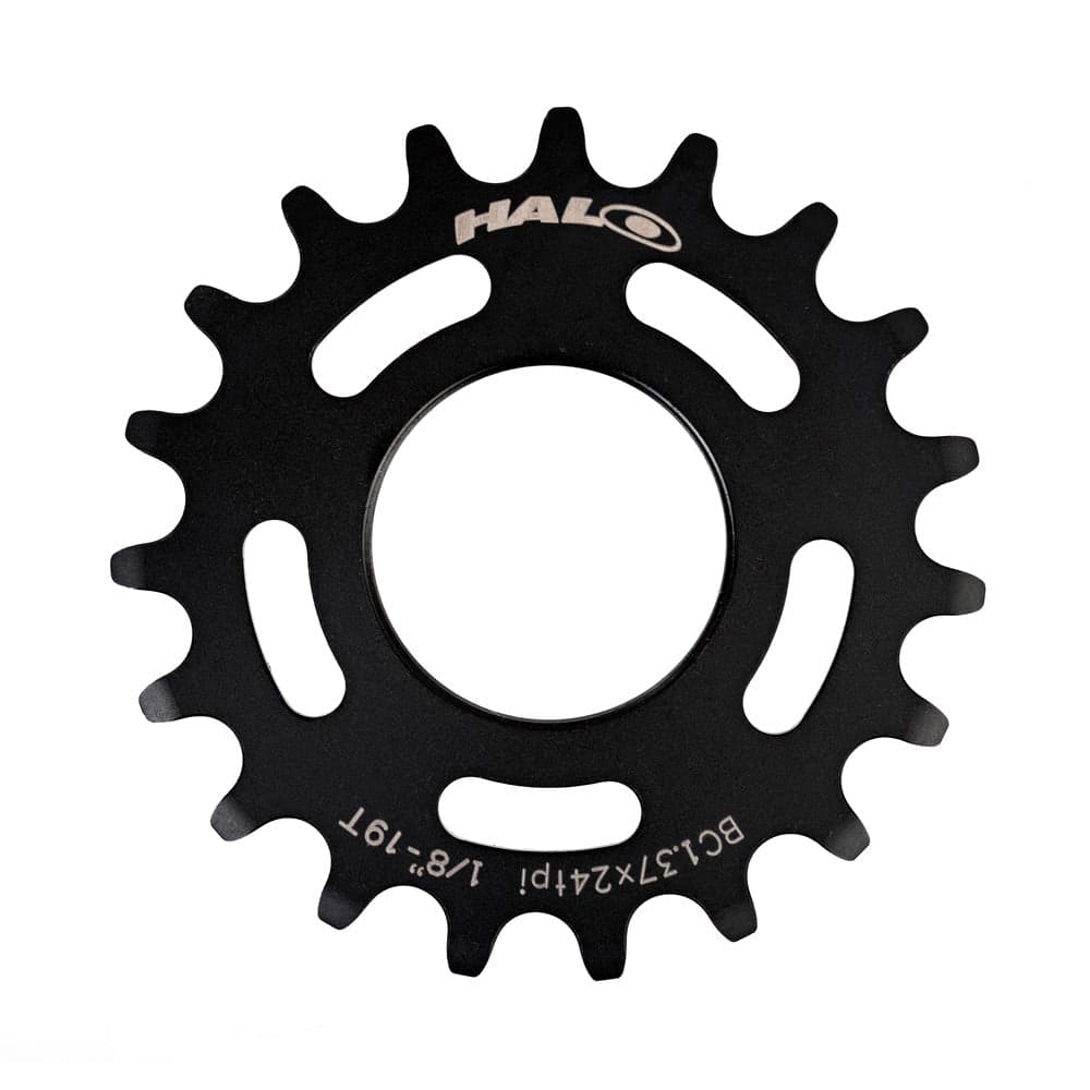 Halo Fixed Sprockets Black 19T
