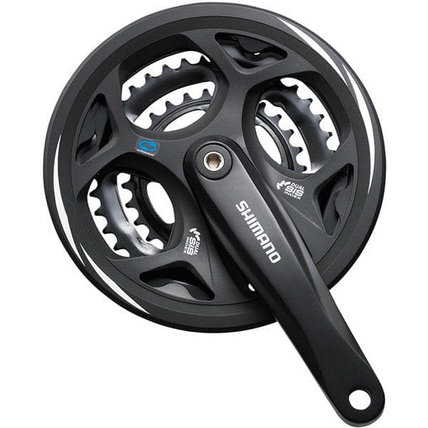Load image into Gallery viewer, Shimano Altus FC-M311 Square Taper Chainset - 48/38/28T - With Chainguard - 175mm
