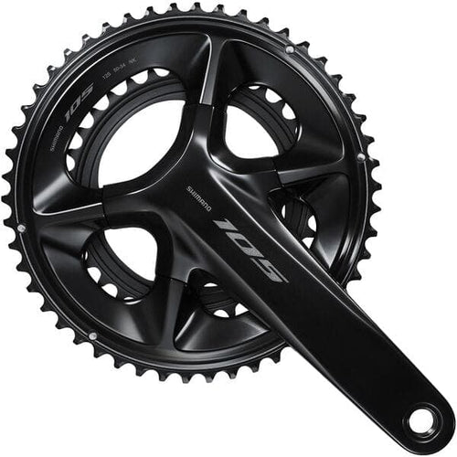 Shimano 105 FC-R7100 105 double 12-speed chainset; HollowTech II 160 mm 50 / 34T; black