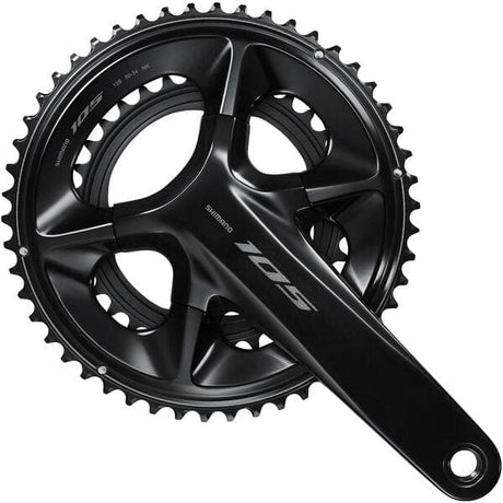 Shimano 105 FC-R7100 105 double 12-speed chainset; HollowTech II 165 mm 50 / 34T; black