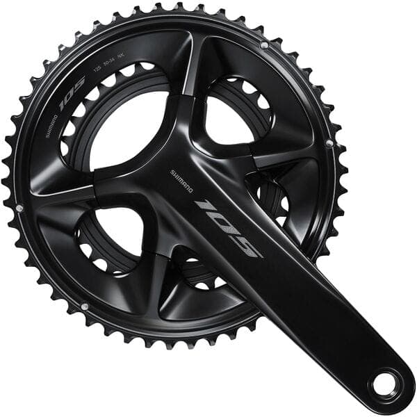 Shimano 105 FC-R7100 105 double 12-speed chainset; HollowTech II 170 mm 50 / 34T; black