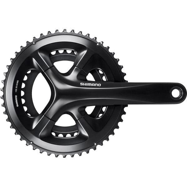 Load image into Gallery viewer, Shimano 105 FC-RS510 double chainset, for 135/142 mm axle, 172.5 mm - Black
