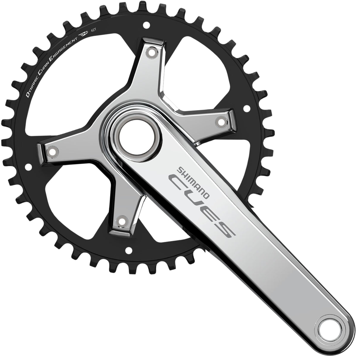 Shimano CUES FC-U6030-1 CUES 2 piece design chainset; for 9/10/11-speed; 175mm; 42T; silver