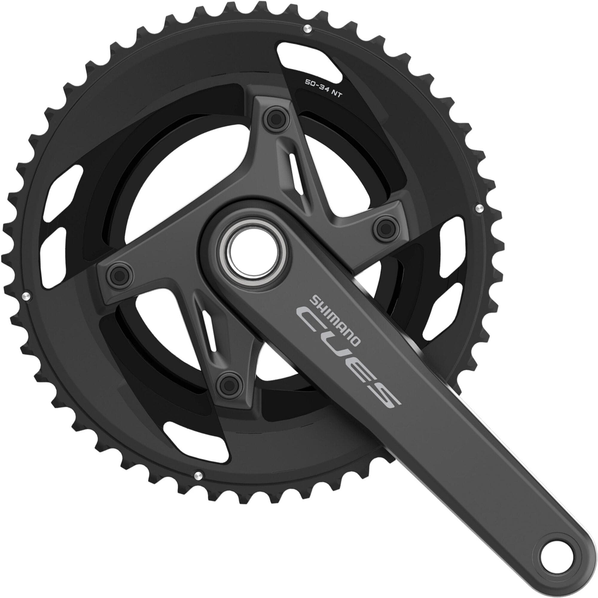 Shimano CUES FC-U6040-2 CUES 2 HollowTech II chainset, for 9/10-speed, 172.5mm, 50-34T
