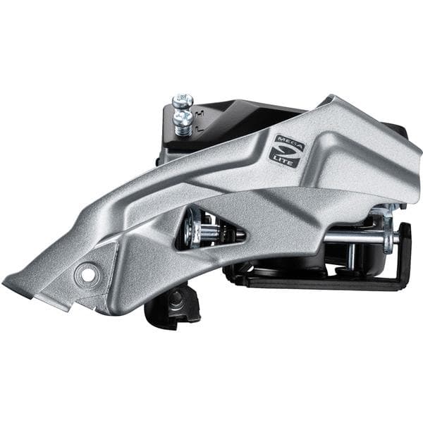 Shimano Altus FD-M2000 9-speed front derailleur, top swing, dual-pull