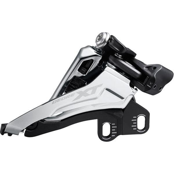 Shimano Deore XT FD-M8100-E Deore XT front mech; 12-speed double; side swing; E-type mount