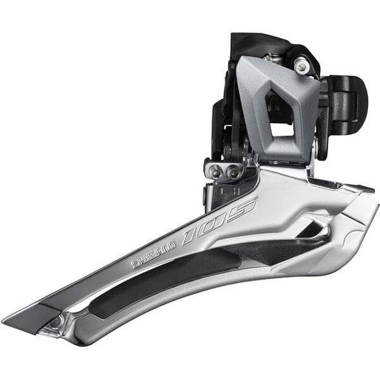 Shimano 105 FD-R7000 105 11-speed toggle front derailleur; double 28.6 / 31.8 mm; silver