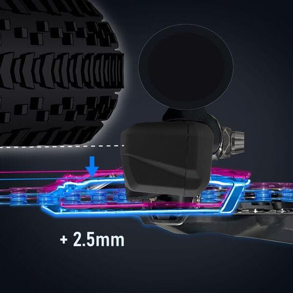 Shimano GRX FD-RX825 GRX Di2 front mech, 12-speed double, braze-on