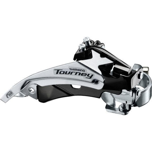 Shimano Tourney / TY FD-TY510 MTB front derailleur; top swing; dual-pull and multi fit for 48T
