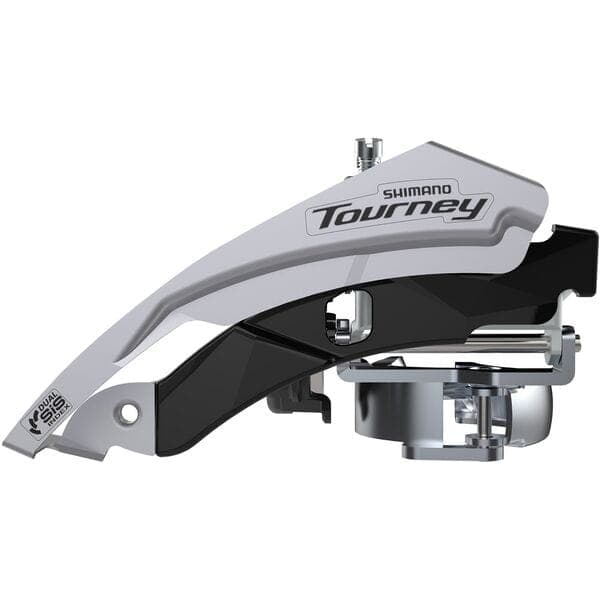 Load image into Gallery viewer, Shimano Tourney / TY FD-TY600 Tourney front mech; triple; top swing; dual pull; 63-66; for 42T
