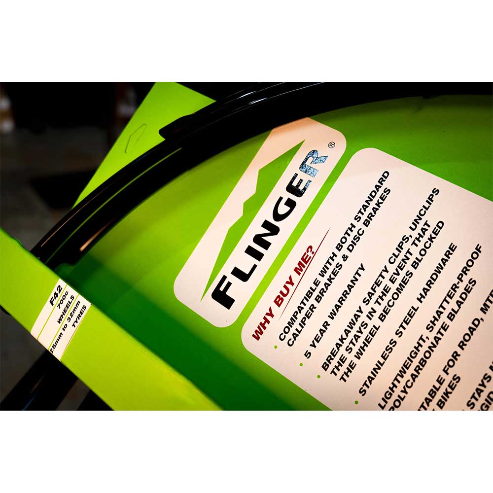 Flinger F50 Deluxe 700 x 50mm Blk Pr