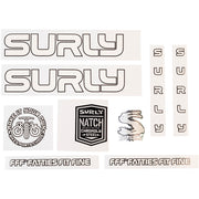 Surly - Bikes/Frames Frame Decal Kit Pacer Style White