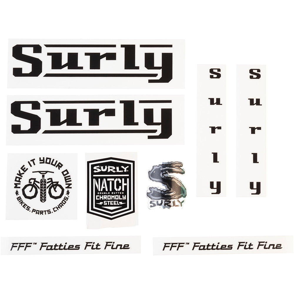 Surly - Bikes/Frames Frame Decal Kit Pacer Style Black