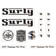 Surly - Bikes/Frames Frame Decal Kit Pacer Style Black