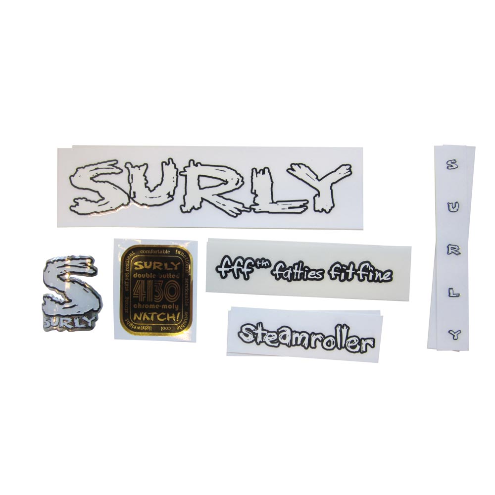 Surly - Bikes/Frames Decal Kits White Steamroller HB